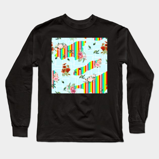 Colorful flowers Long Sleeve T-Shirt by ilhnklv